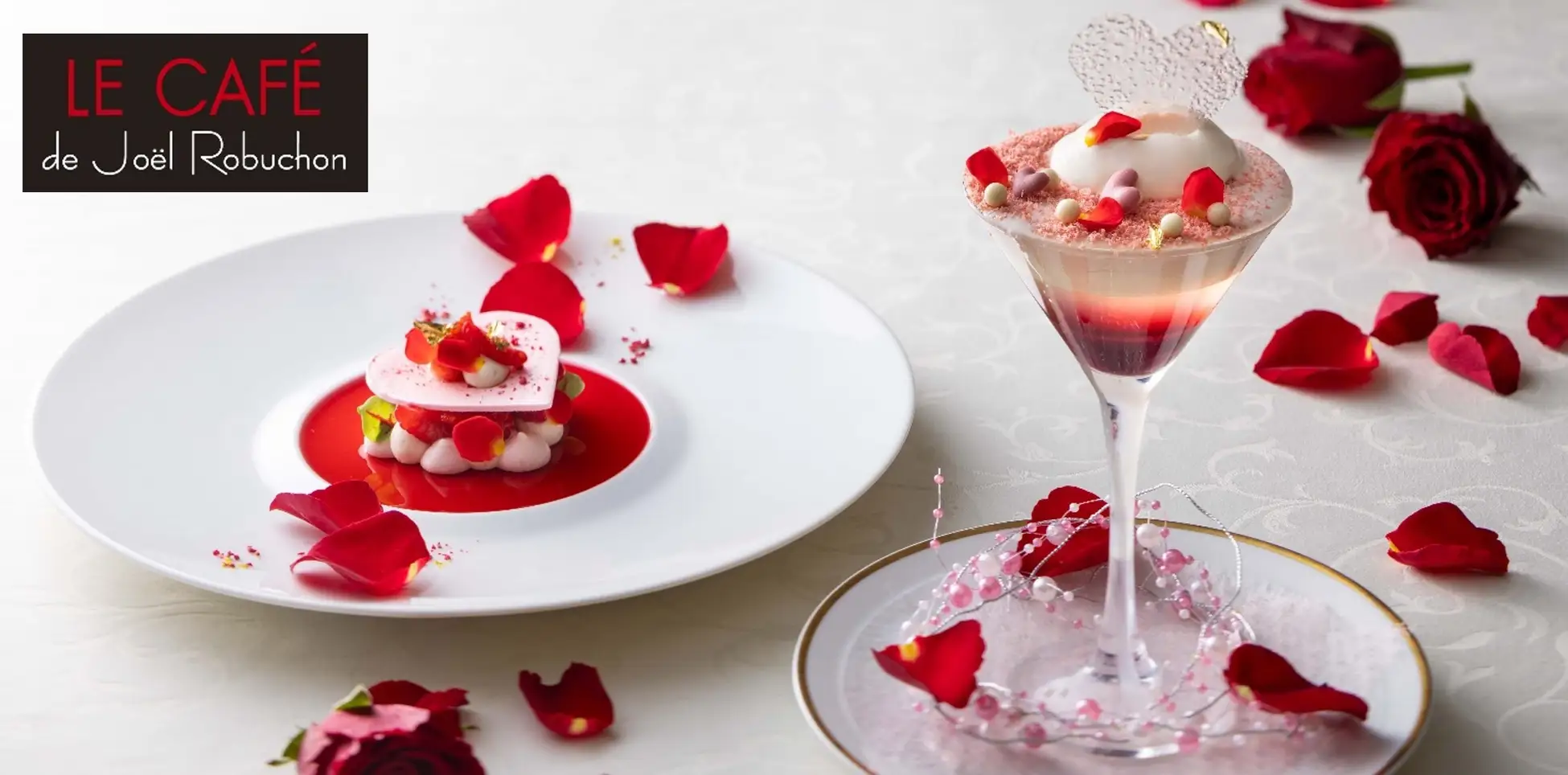 Rose Menu Collaboration between Le Café Robuchon and NINA’S Paris